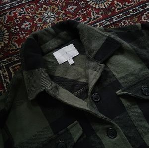 great and black plaid coat